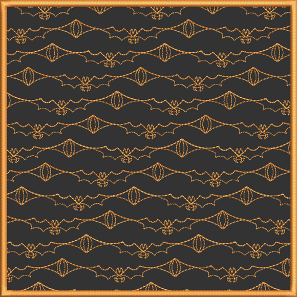 Go'In Batty Quilt Block Background Fill  197.4x197.4  Great Halloween design.