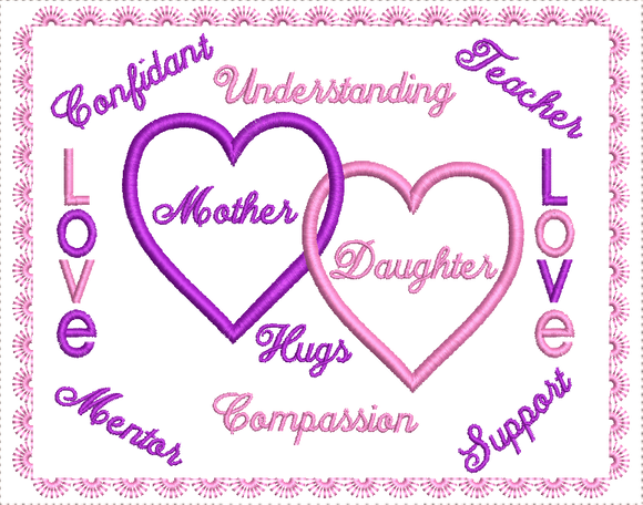 MOTHER AND DAUGHTER MOTHERS DAY DESIGN