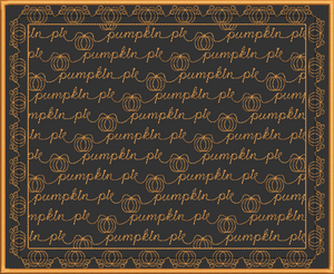 Pumpkin Pie Script fill great for potholders or hotmats      276.9x227.3 mm