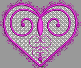 HEART WITH CROSS STITCH FILL